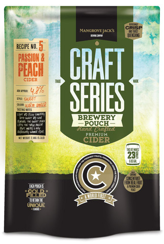 Mangrove Jacks Peach and Passion Cider Pouch