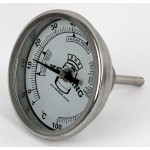 Bi-Metal 3” Dial Weldless Thermometer – Short Stem