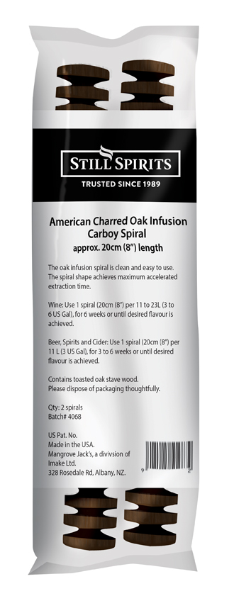 Still Spirits Carboy Infusion Spiral -  American Charred Oak